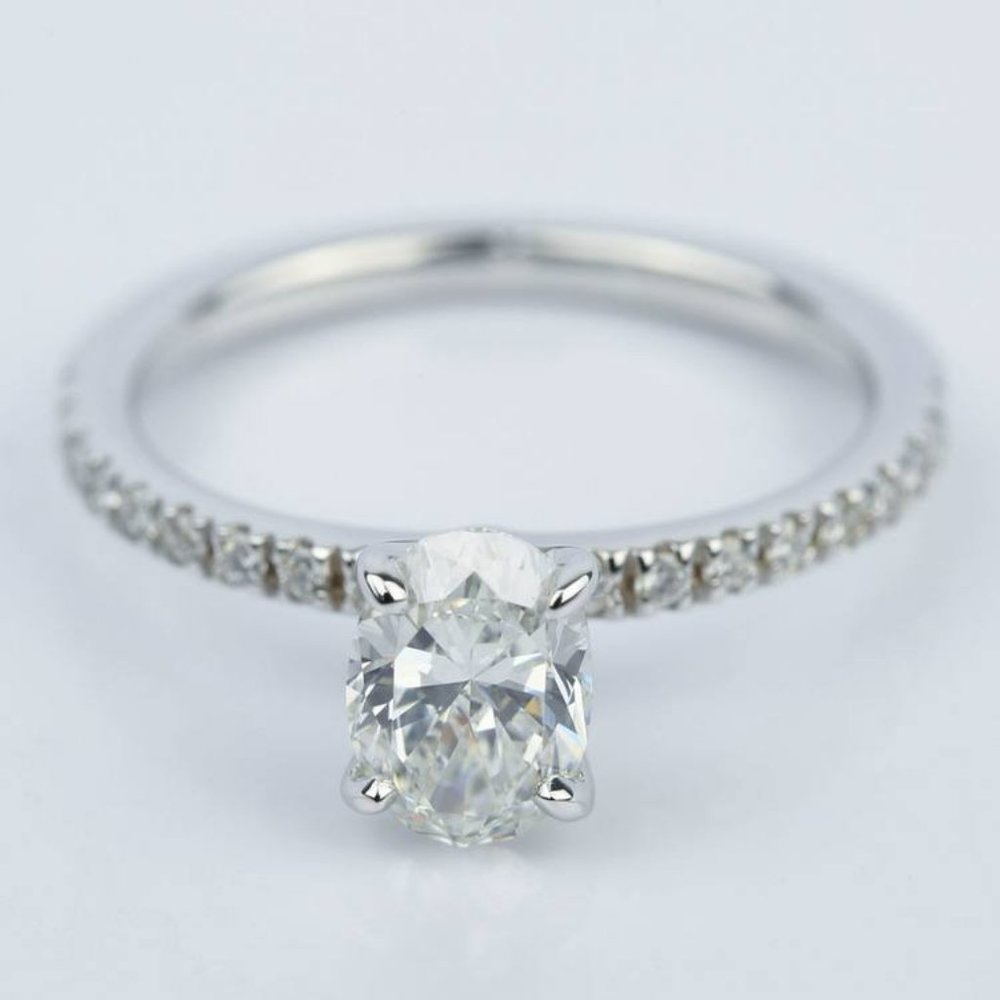 IGI 0.70 Ct Oval Lab Grown Diamond Engagement Ring